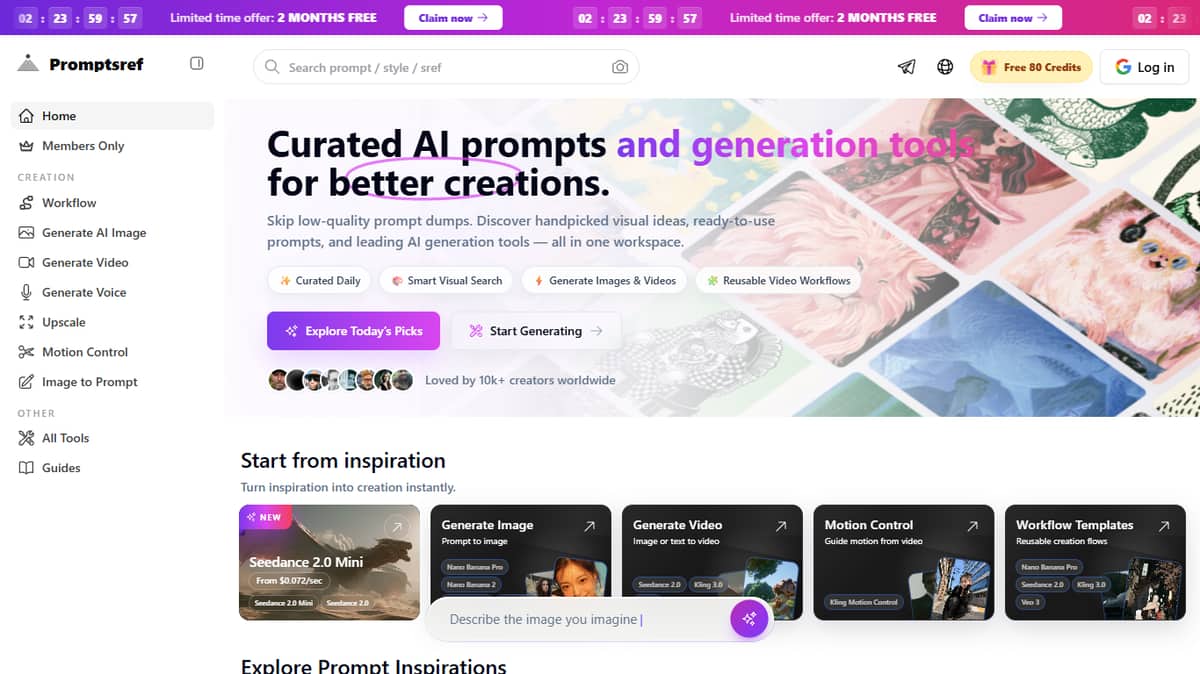 Promptsref (formerly Art Prompt Generator)