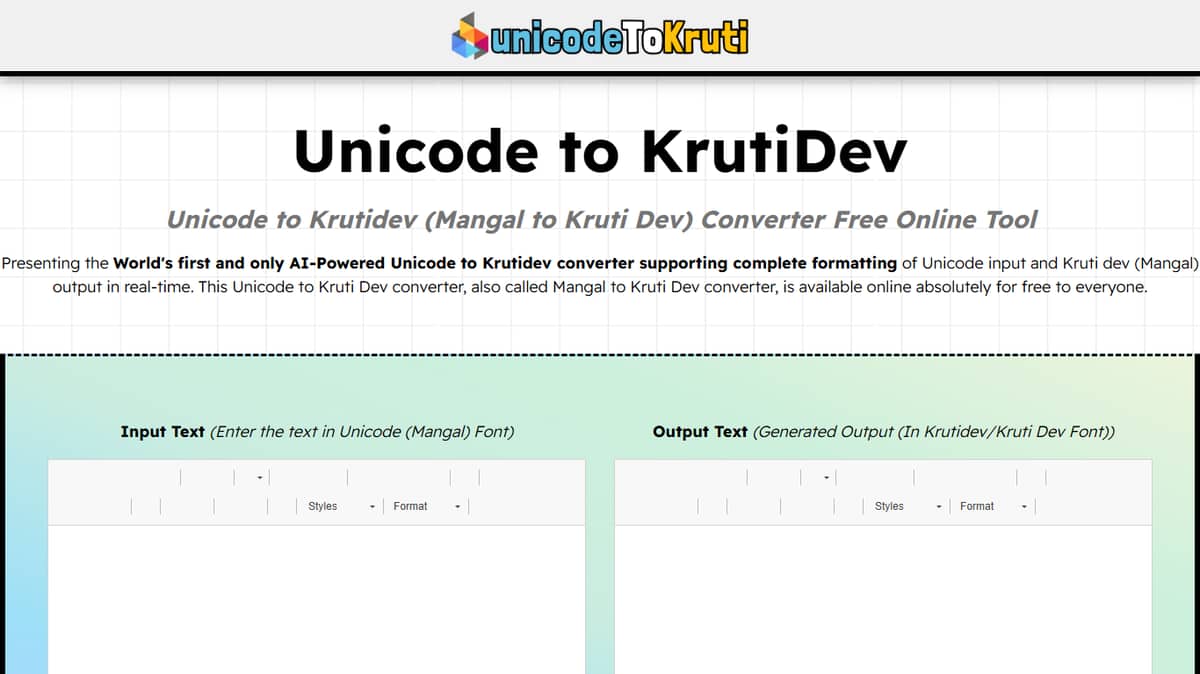 Unicode to Kruti Dev