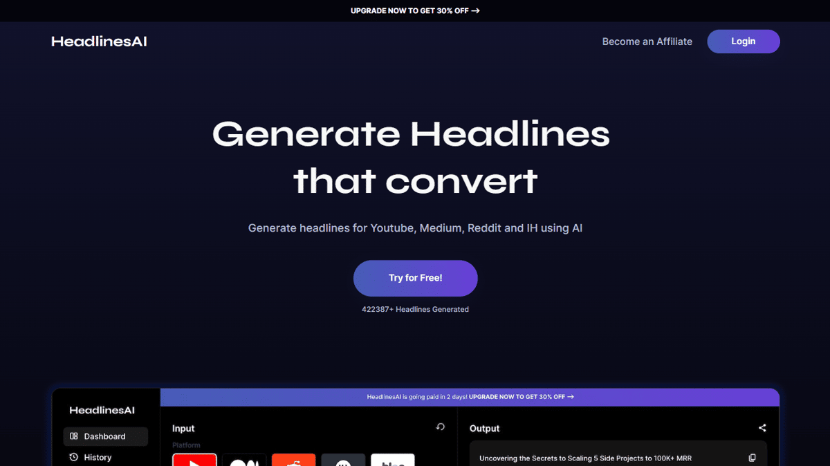 NetusAI Title Generator (formerly HeadlinesAI)