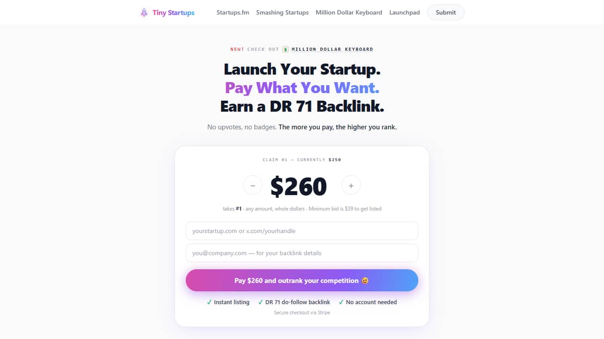 Tiny Startups