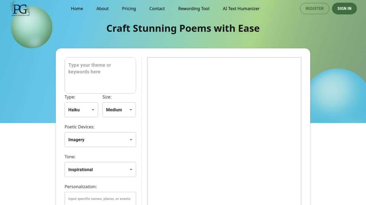 PoemGenerator.io