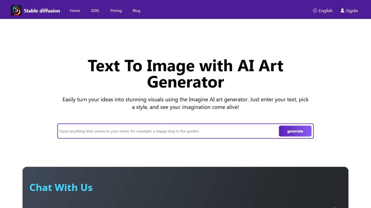 Stable Diffusion AI Generator Online