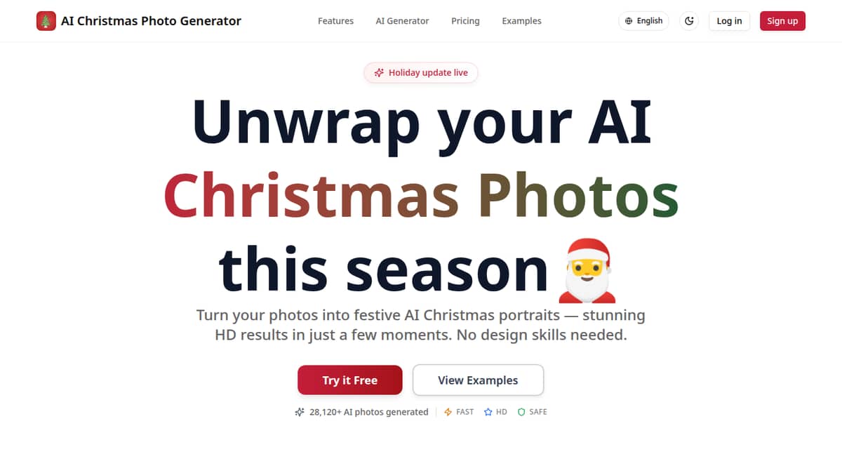 AI Christmas Photo