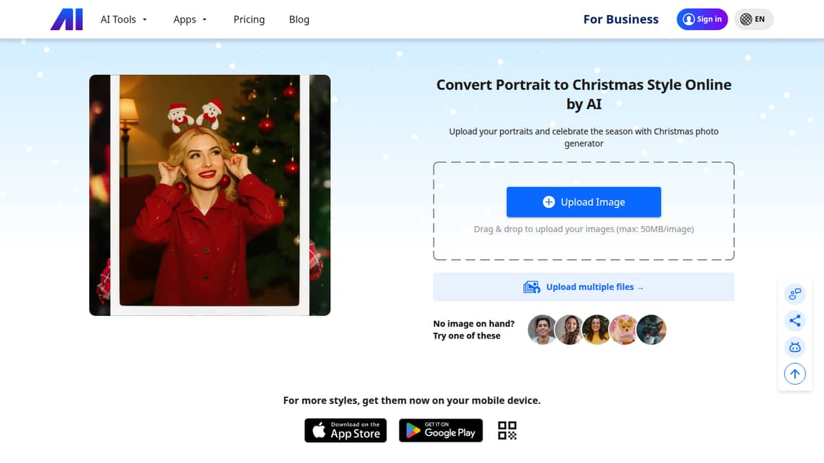 AI Nero Christmas Photo Generator