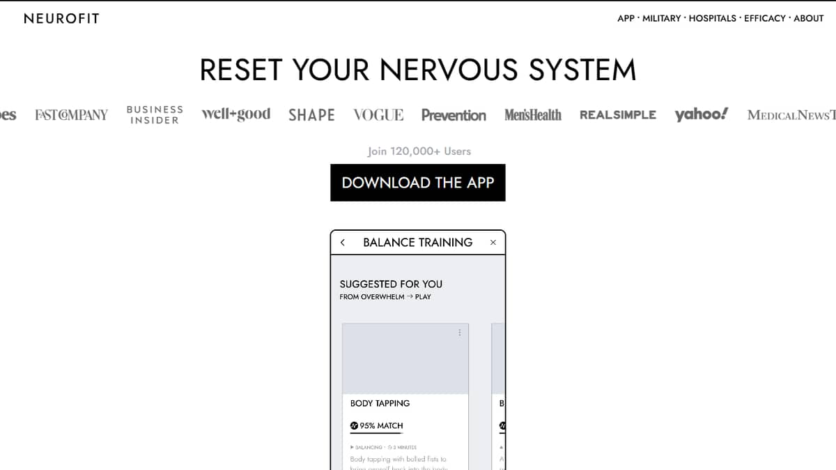 NEUROFIT App