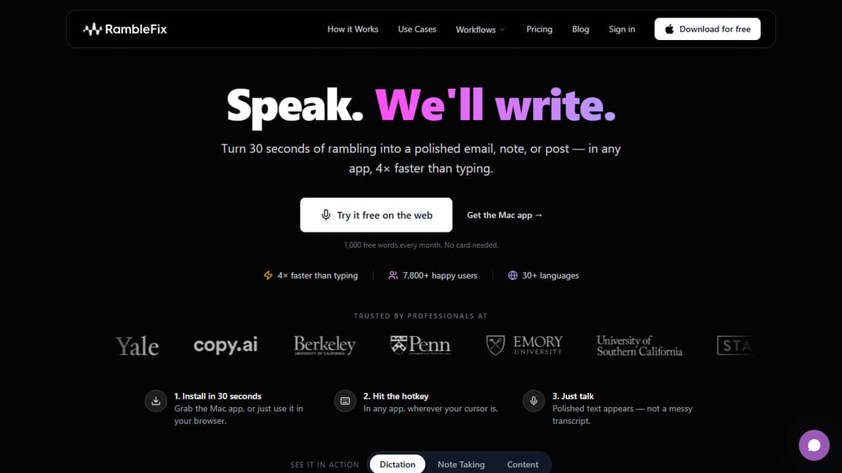 RambleFix (formerly TalkText)