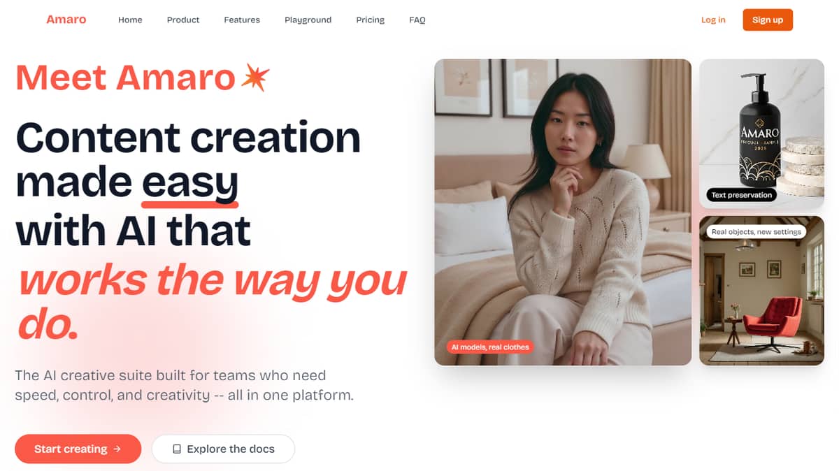 Amaro - Enterprise AI Platform for Creative Teams