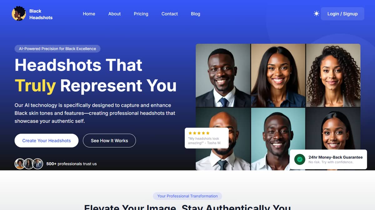 Black Headshots AI