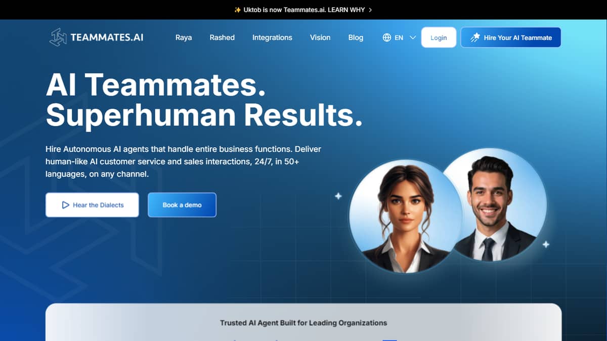 Teammates AI (formerly Uktob)