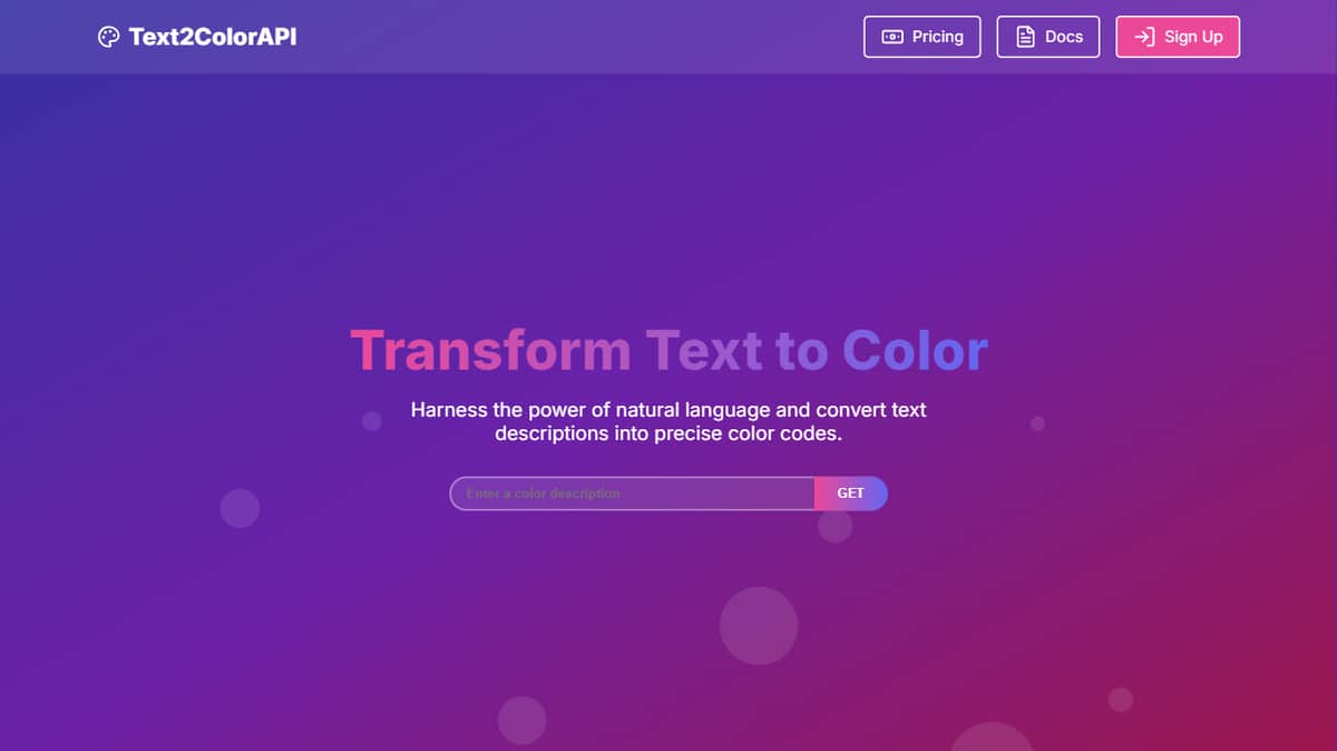 Text2Color