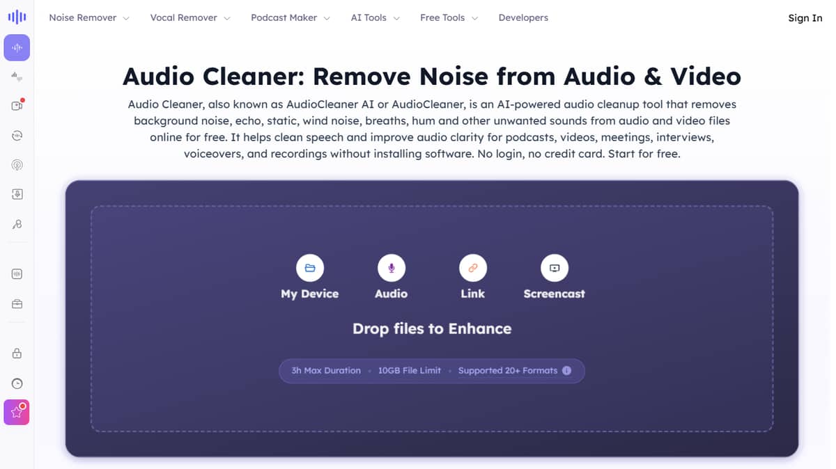 AudioCleaner AI