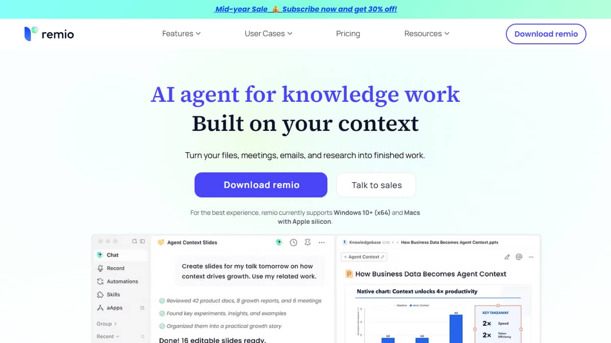 remio AI Note Taker