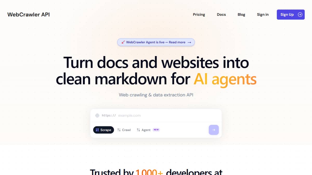 WebcrawlerAPI