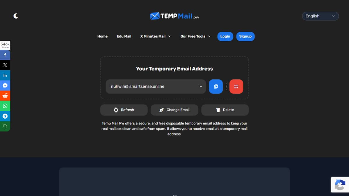 Temp Mail PW