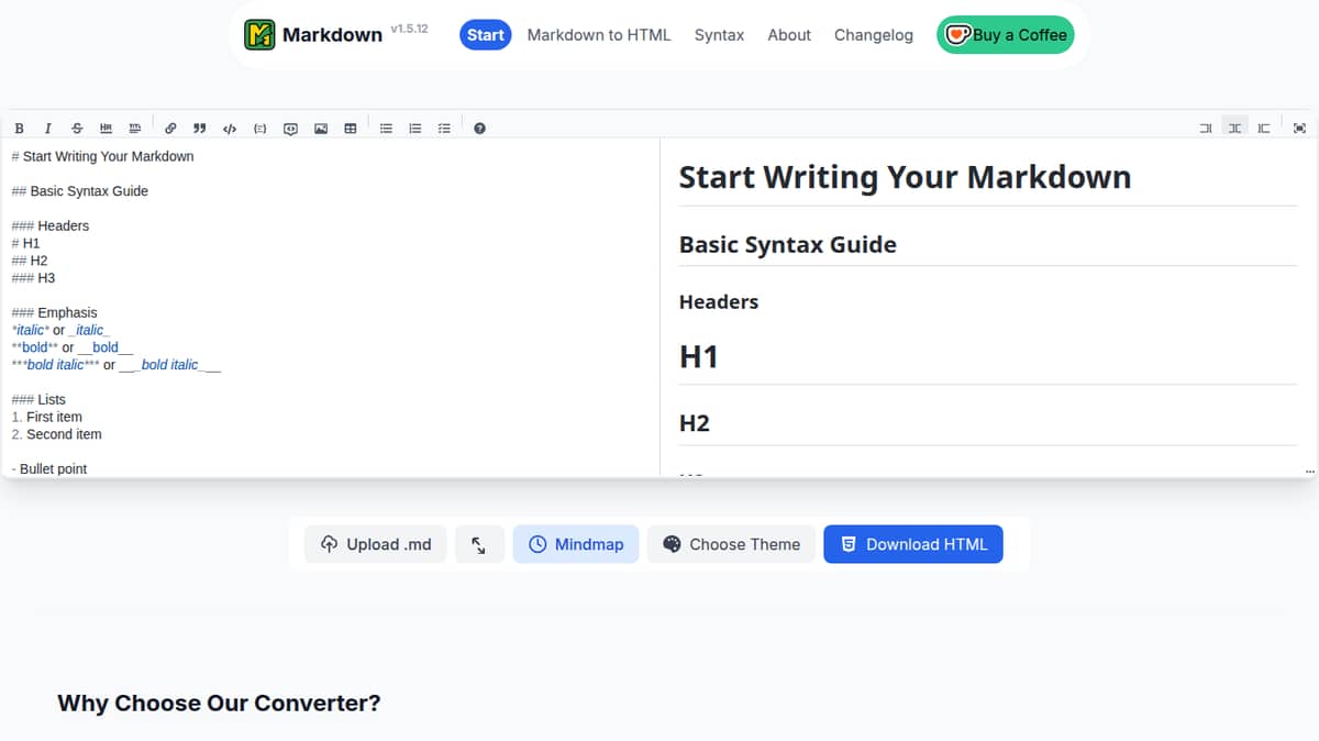 Markdown to HTML