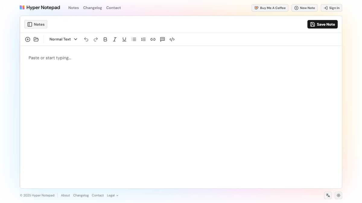 Hyper Notepad