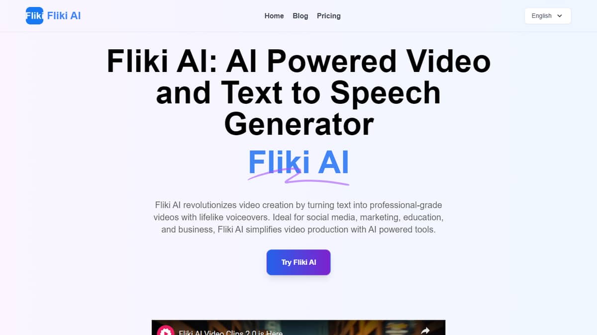 Fliki AI