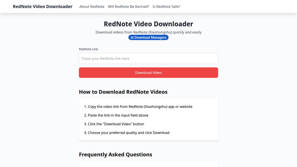 RedNote Video Downloader