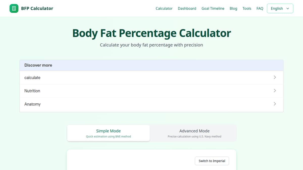 BFP Calculator