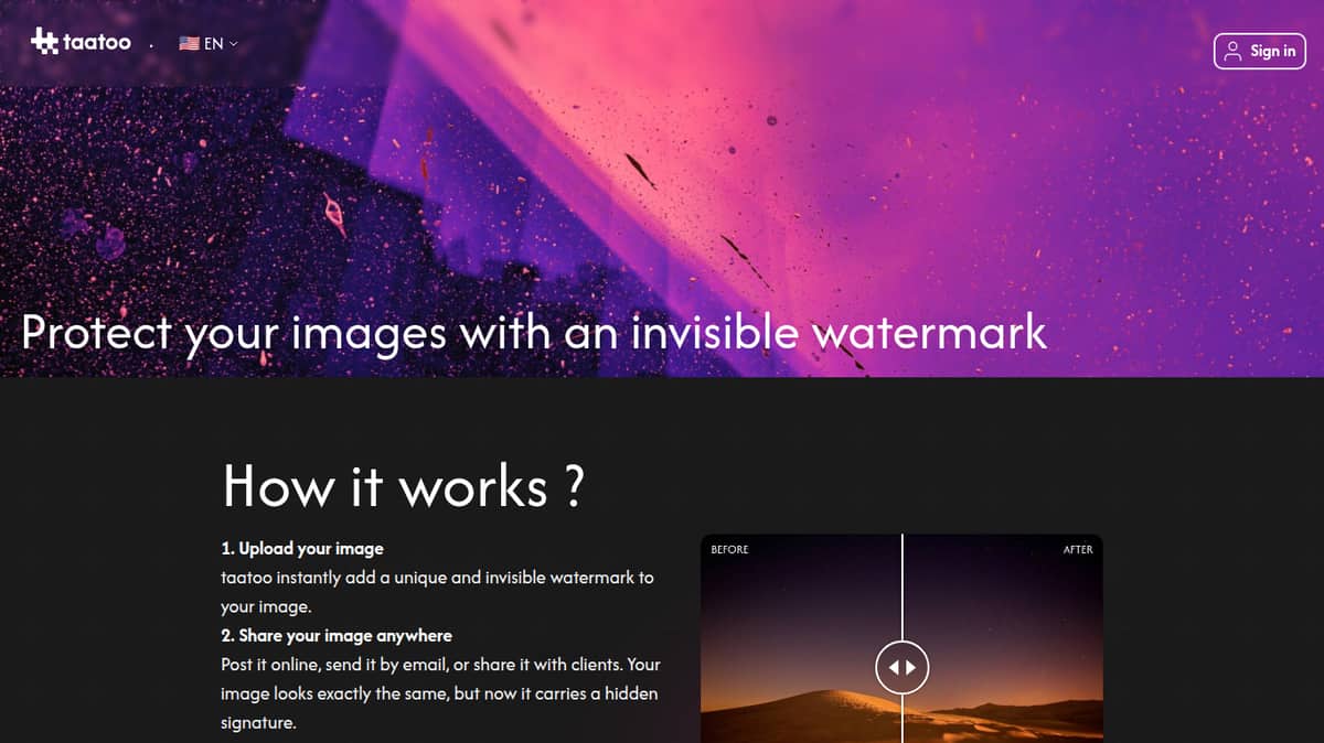 Taatoo watermark