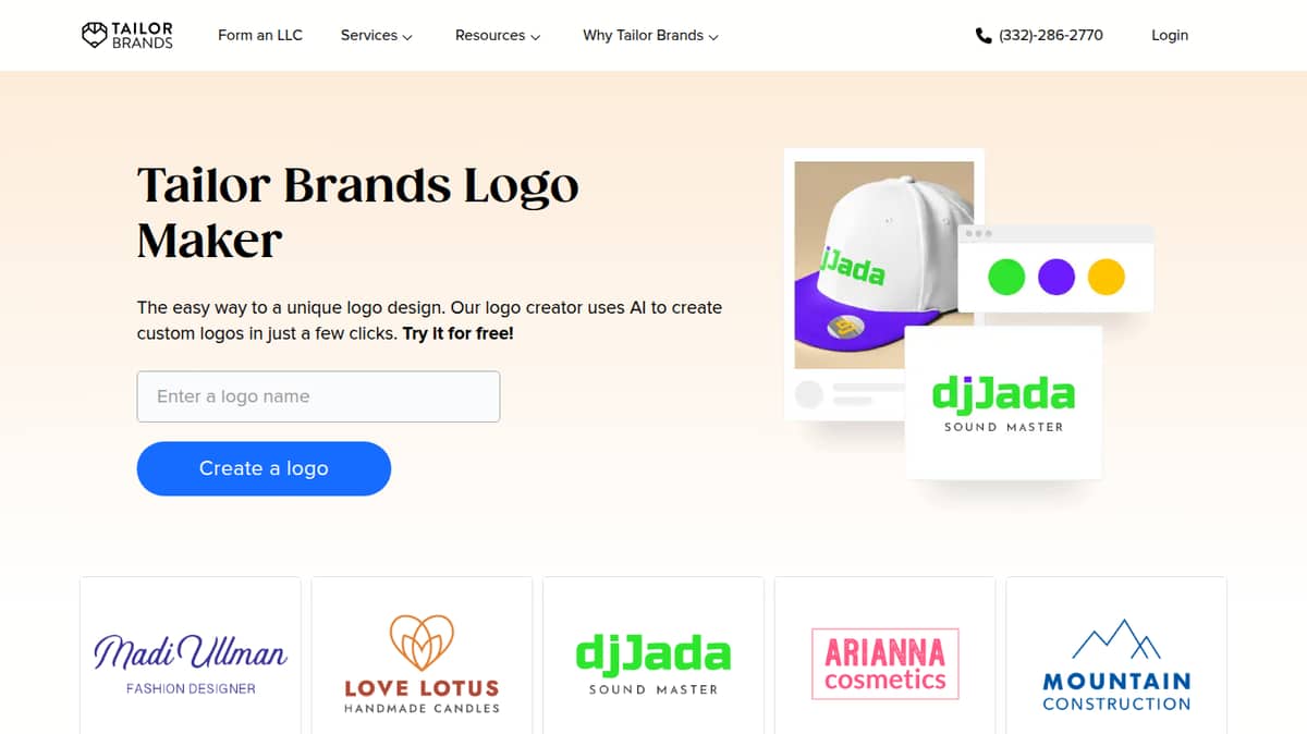Tailor Brands Logo Maker