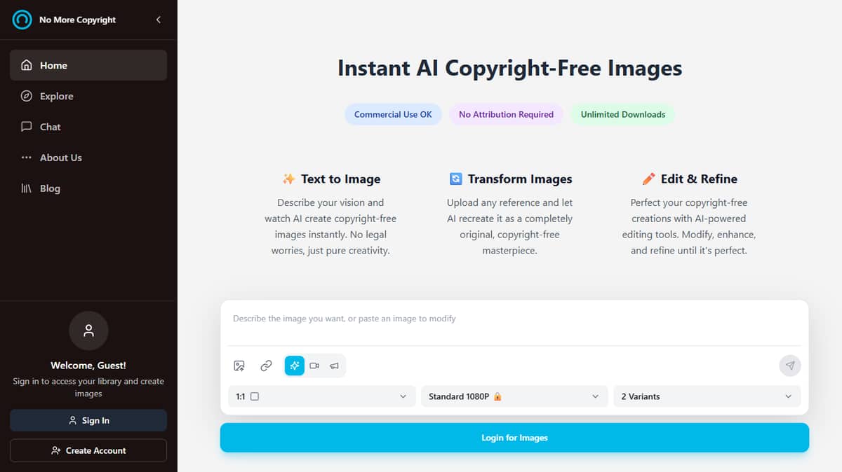 No more copyright