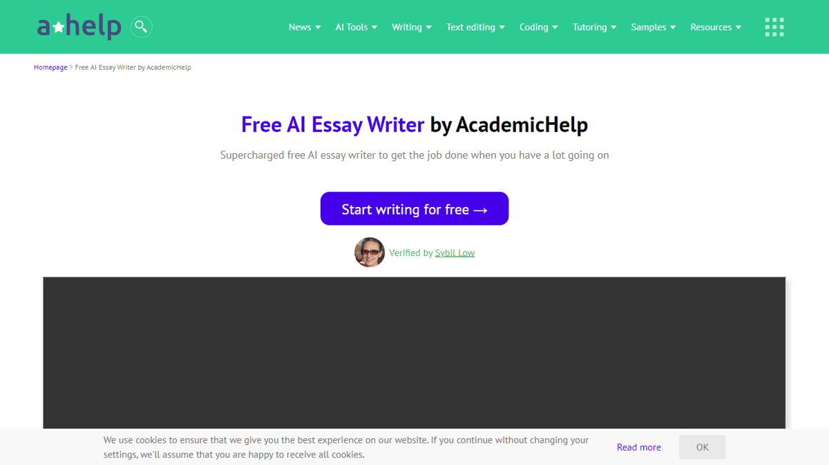 AHelp (formerly Academic Help - AI Essay Writer)