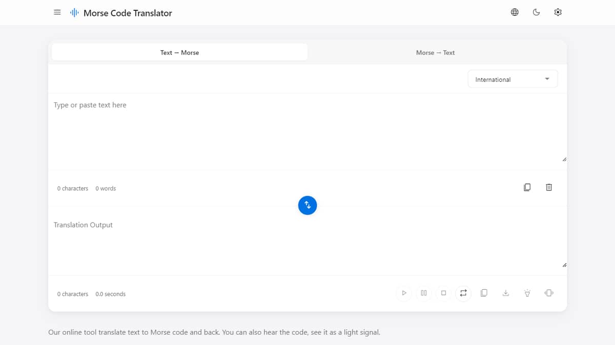 Morse Code Translator