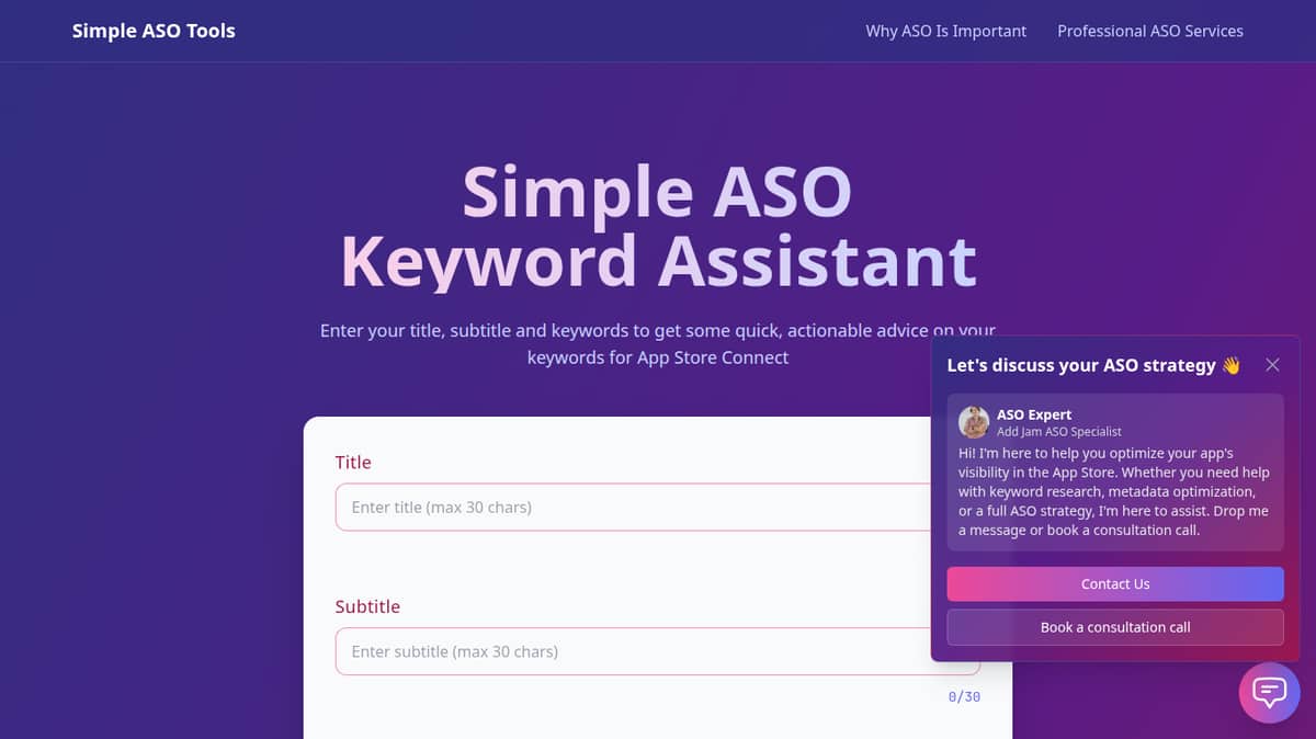 ASO Keyword