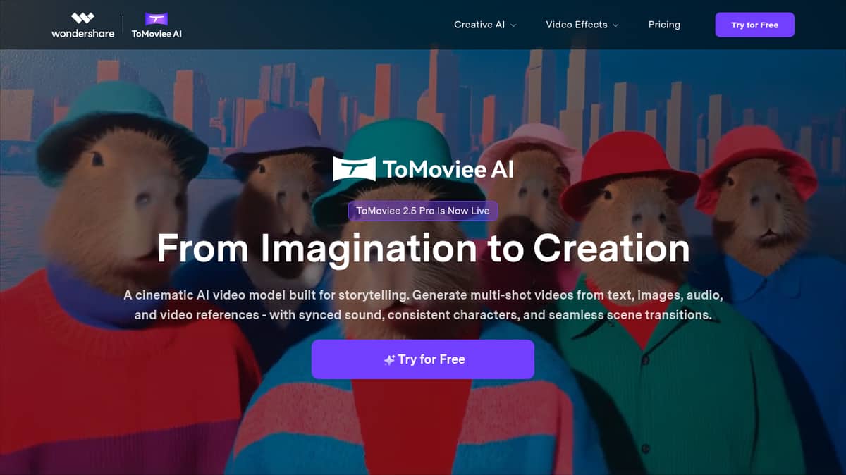 WonderShare ToMoviee AI