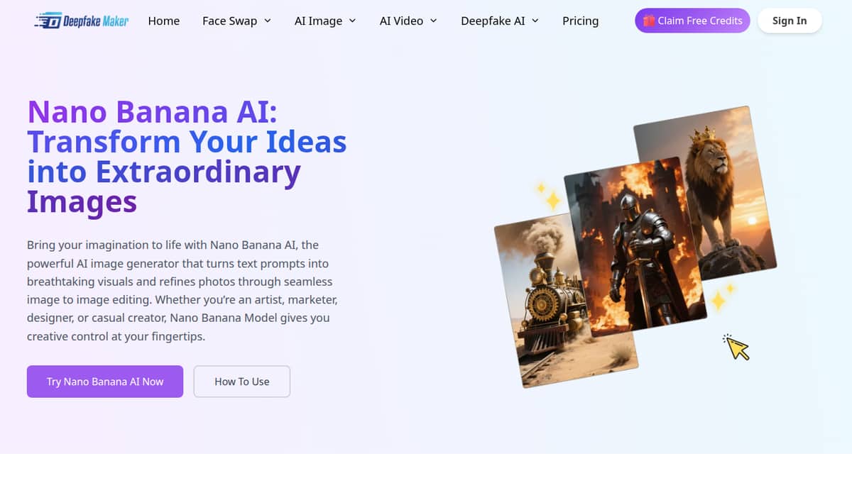 Deepfake Maker Nano Banana AI