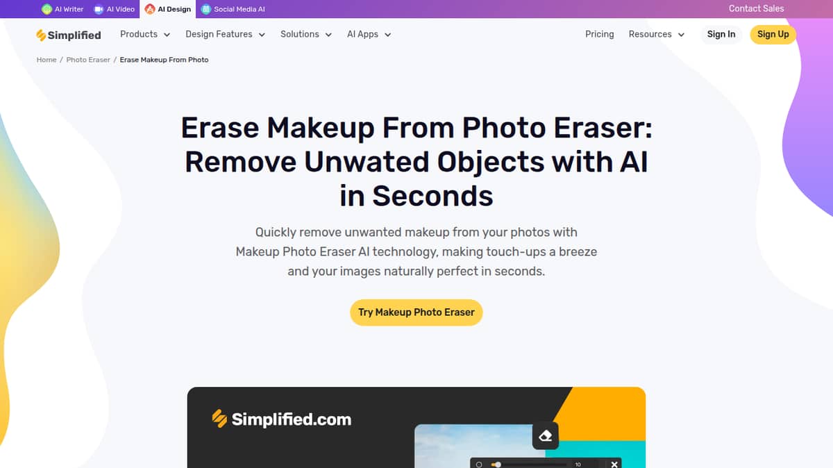 Erase Makeup From Photo Eraser