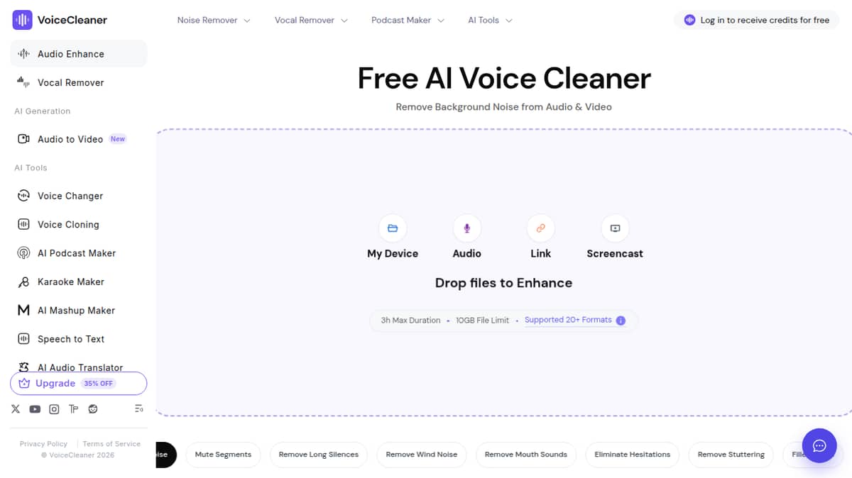 AI Voice Cleaner