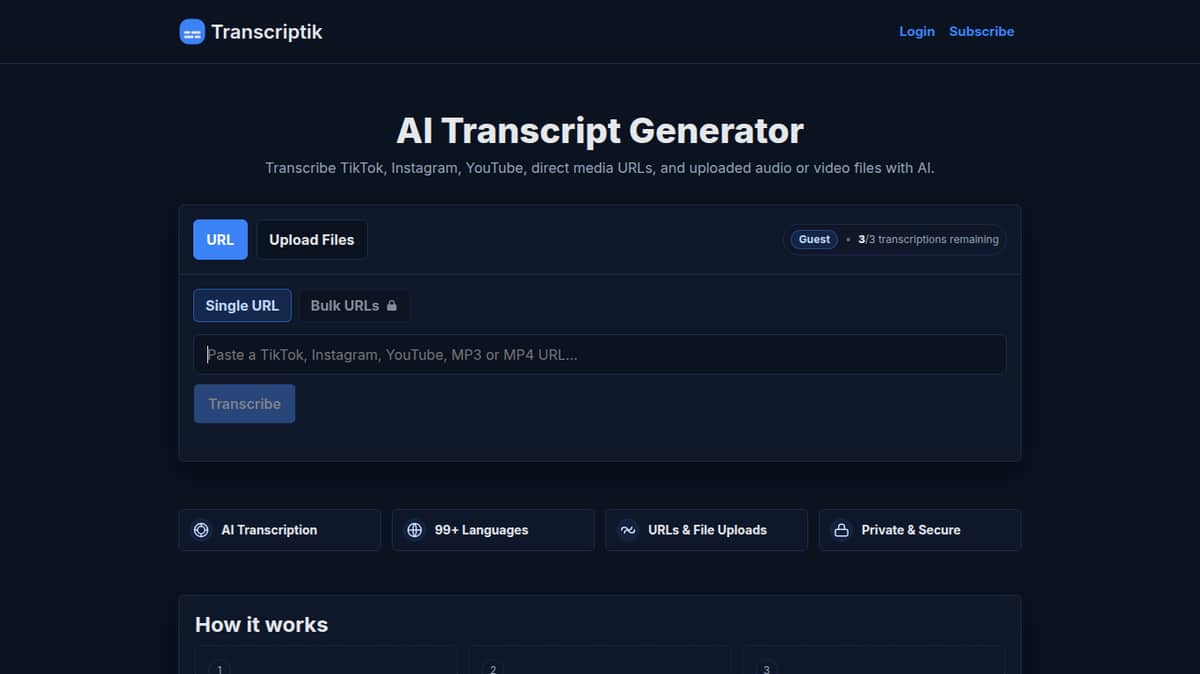 Transcriptik AI