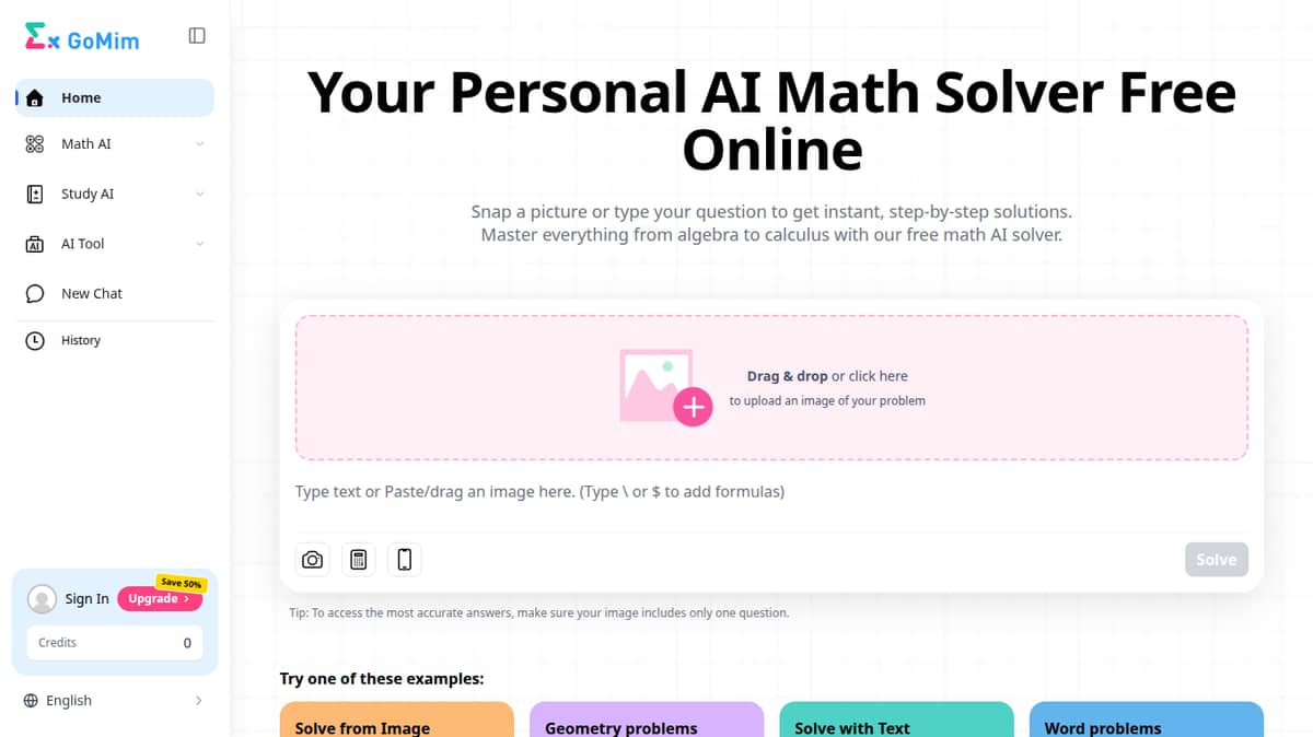 GoMim Math AI