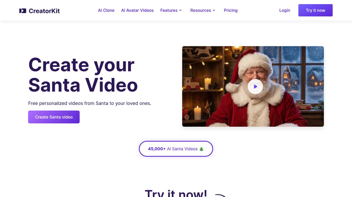 CreatorKit AI Santa Video