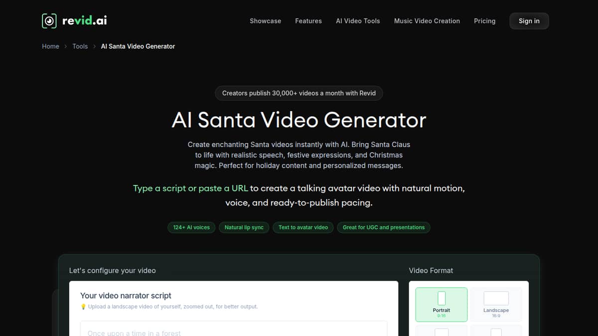 Santa Video Generator - Revid