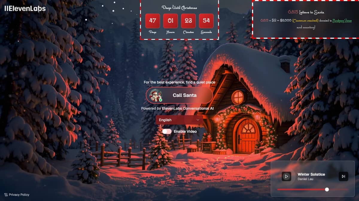 Talk to Santa by Elevenlabs
