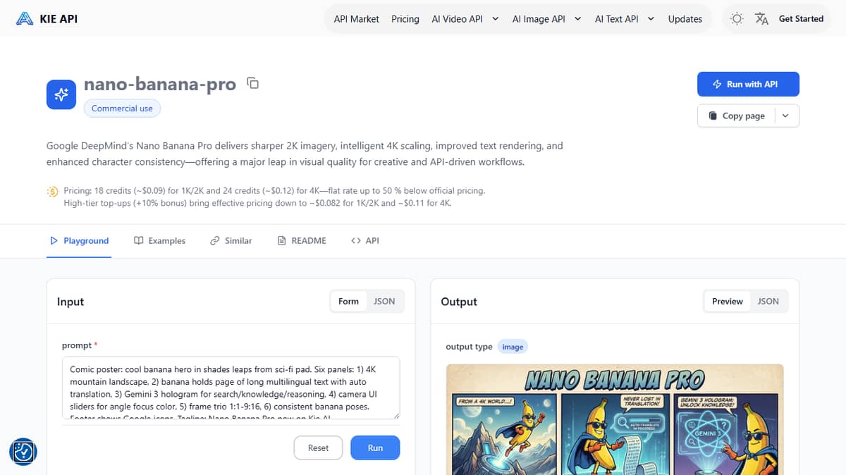 Nano Banana Pro API - Kie.ai