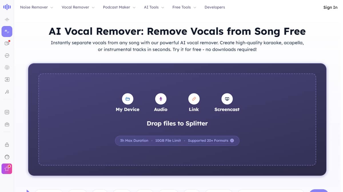 Audio Cleaner Vocal Remover