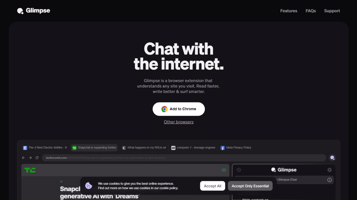 Atlas (formerly Glimpse — Chat with the internet)