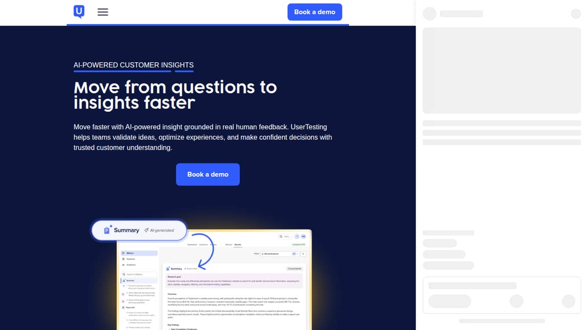 UserTesting AI