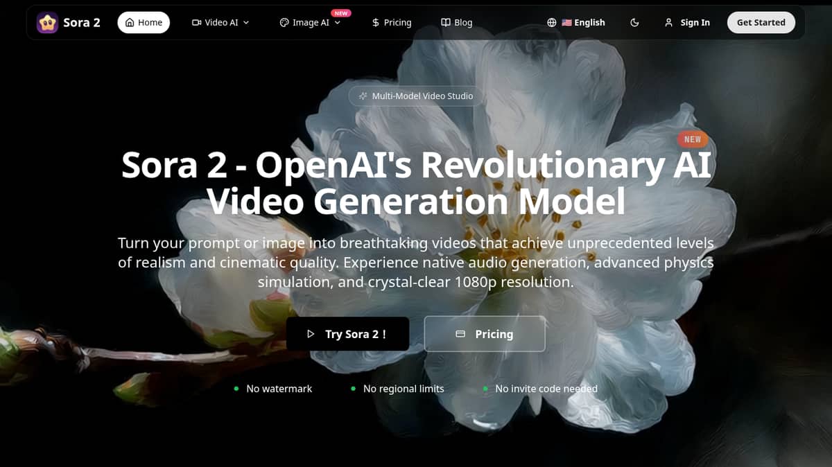 Sora 2 Video Generation Tool by Saro2 AI