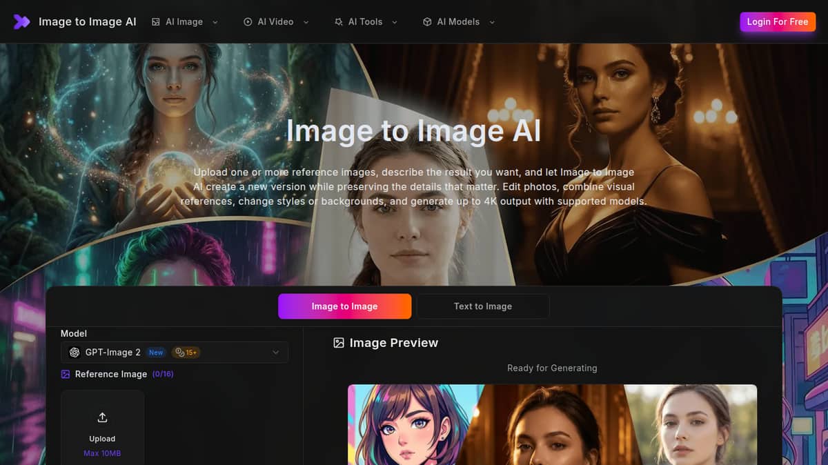 Image to Image AI by Imagetoimageai.ai