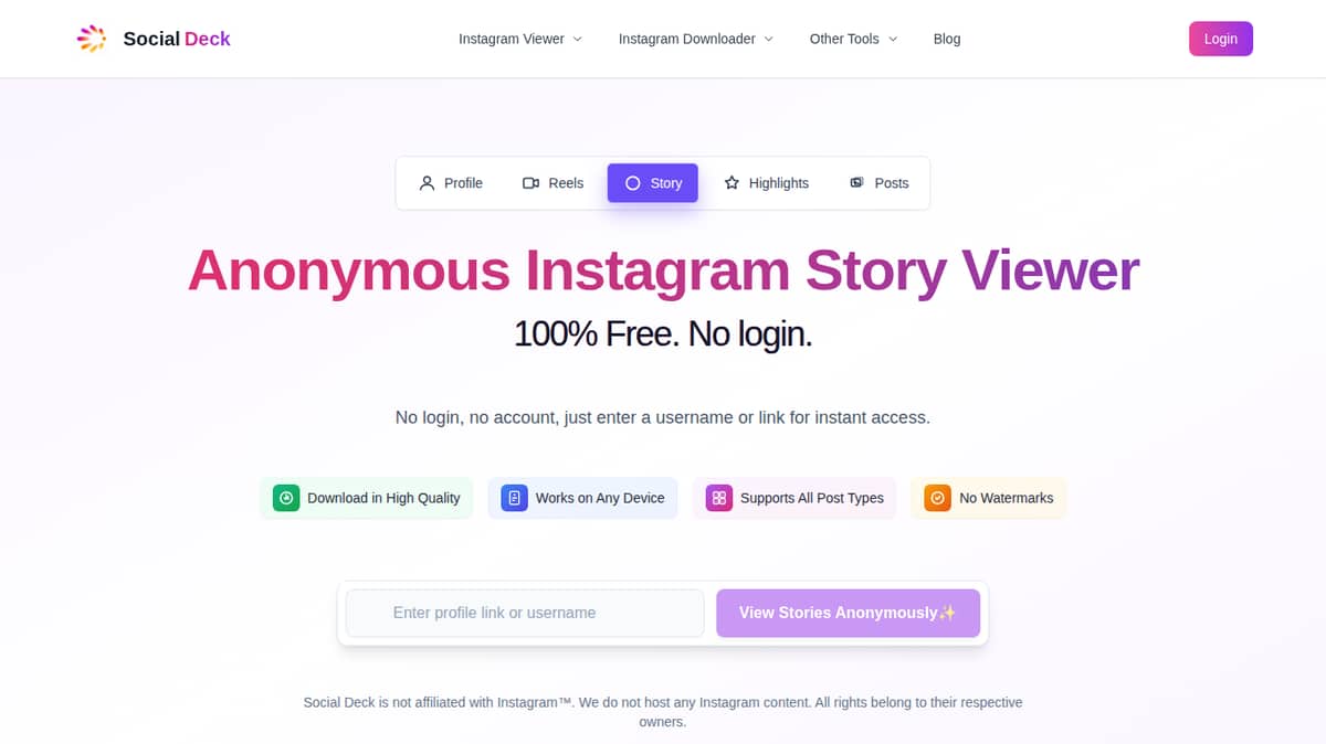 Anonymous Instagram Story Viewer
