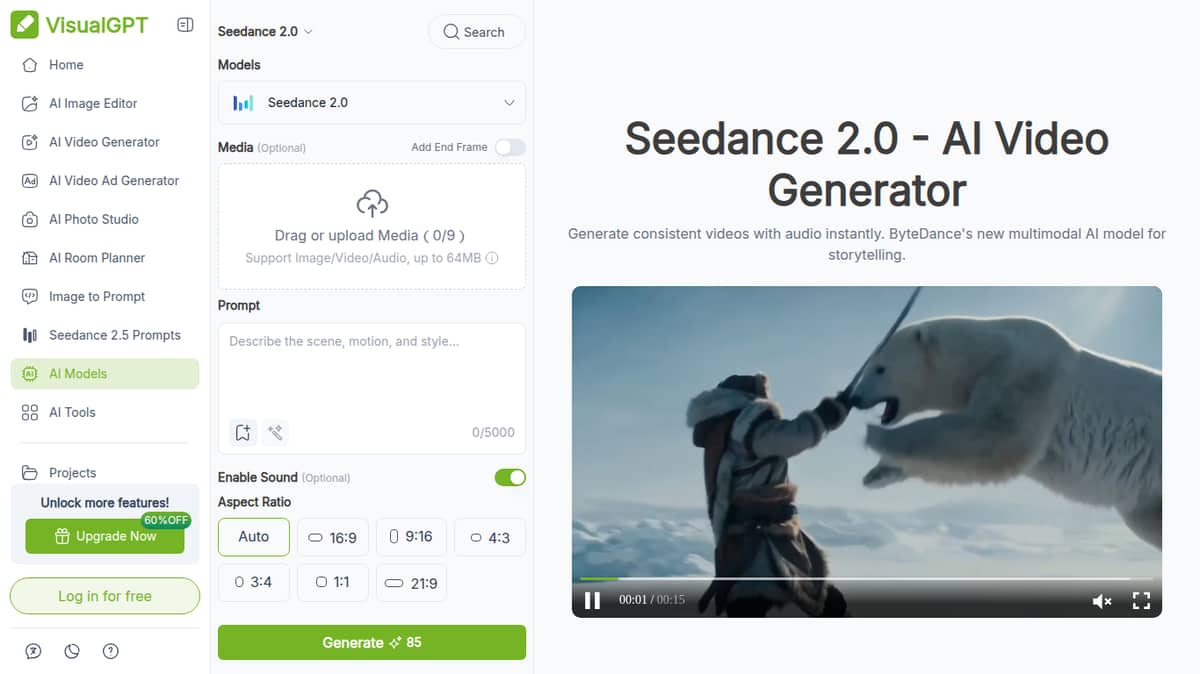 Seedance 2.0 by VisualGPT