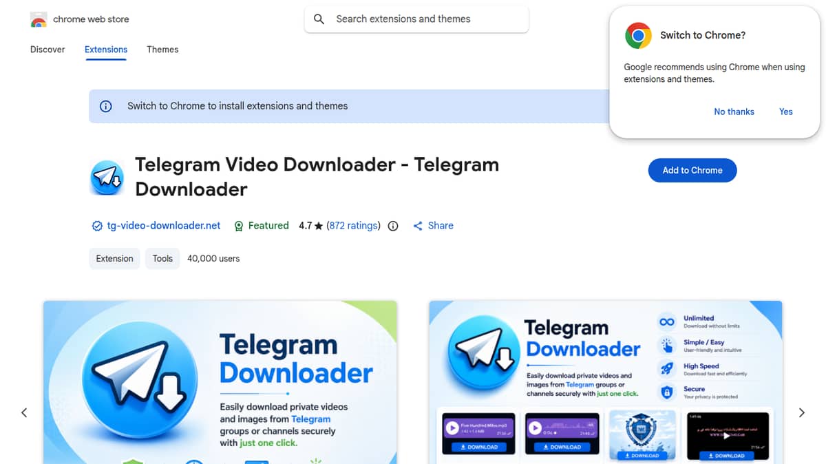 Telegram Video Downloader