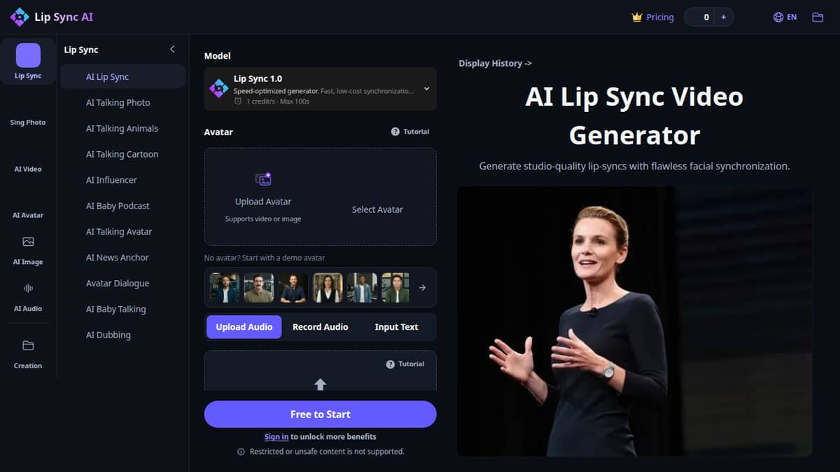 Lip Sync AI