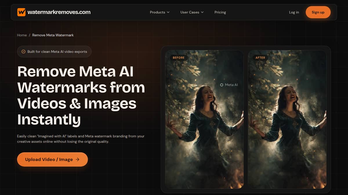Remove Meta AI Watermark Online