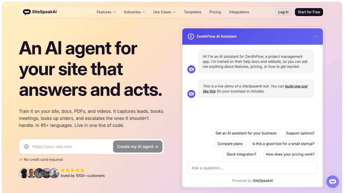 SiteSpeakAI